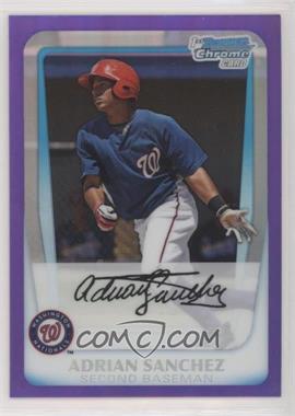 2011 Bowman Chrome - Prospects - Purple Refractor #BCP149 - Adrian Sanchez /799