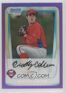 2011 Bowman Chrome - Prospects - Purple Refractor #BCP162 - Brody Colvin /799