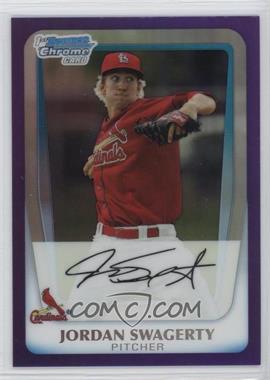 2011 Bowman Chrome - Prospects - Purple Refractor #BCP183 - Jordan Swagerty /799