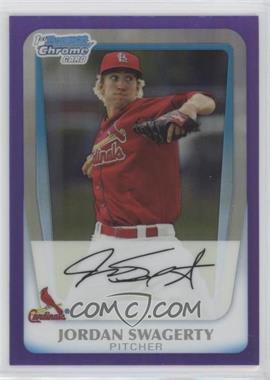 2011 Bowman Chrome - Prospects - Purple Refractor #BCP183 - Jordan Swagerty /799