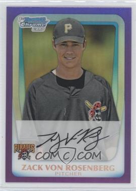 2011 Bowman Chrome - Prospects - Purple Refractor #BCP193 - Zack Von Rosenberg /799