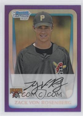 2011 Bowman Chrome - Prospects - Purple Refractor #BCP193 - Zack Von Rosenberg /799