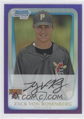 2011 Bowman Chrome - Prospects - Purple Refractor #BCP193 - Zack Von Rosenberg /799