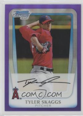 2011 Bowman Chrome - Prospects - Purple Refractor #BCP194 - Tyler Skaggs /799