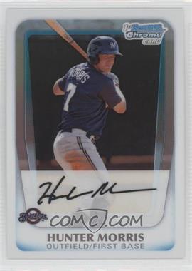 2011 Bowman Chrome - Prospects - Refractor #BCP130 - Hunter Morris /500