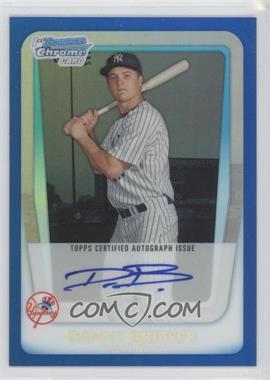 2011 Bowman Chrome - Prospects Autograph - Blue Refractor #BCP157 - Danny Brewer /150