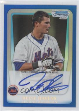 2011 Bowman Chrome - Prospects Autograph - Blue Refractor #BCP170 - Reese Havens /150