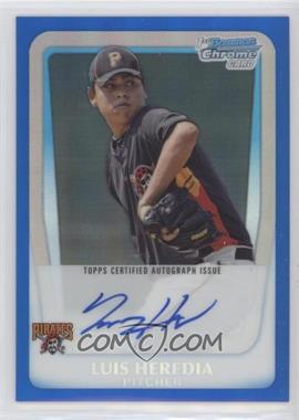 2011 Bowman Chrome - Prospects Autograph - Blue Refractor #BCP171 - Luis Heredia /150