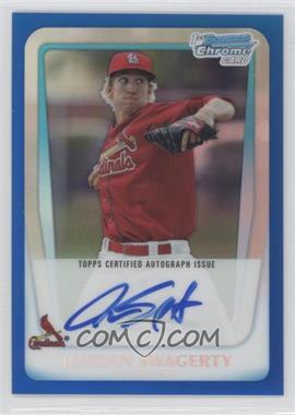 2011 Bowman Chrome - Prospects Autograph - Blue Refractor #BCP183 - Jordan Swagerty /150