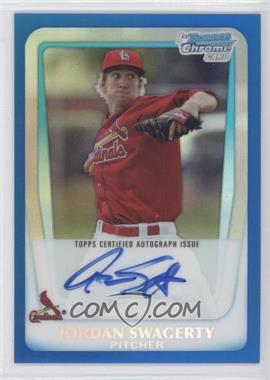 2011 Bowman Chrome - Prospects Autograph - Blue Refractor #BCP183 - Jordan Swagerty /150