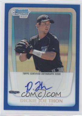 2011 Bowman Chrome - Prospects Autograph - Blue Refractor #BCP184 - Dickie Joe Thon /150