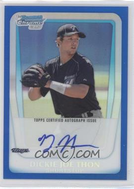 2011 Bowman Chrome - Prospects Autograph - Blue Refractor #BCP184 - Dickie Joe Thon /150