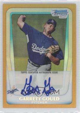 2011 Bowman Chrome - Prospects Autograph - Gold Refractor #BCP167 - Garrett Gould /50