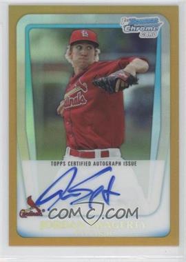2011 Bowman Chrome - Prospects Autograph - Gold Refractor #BCP183 - Jordan Swagerty /50