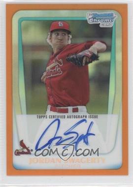 2011 Bowman Chrome - Prospects Autograph - Orange Refractor #BCP183 - Jordan Swagerty /25