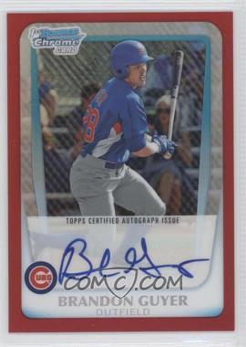 2011 Bowman Chrome - Prospects Autograph - Red Refractor #BCP168 - Brandon Guyer /5