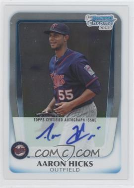 2011 Bowman Chrome - Prospects Autograph #BCP172 - Aaron Hicks