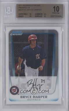 2011 Bowman Chrome - Prospects #BCP111 - Bryce Harper [BGS 10 PRISTINE]