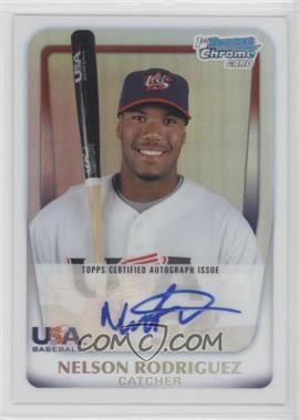 2011 Bowman Chrome - USA 18U National Team Refractors - Autographs #18U-19 - Nelson Rodriguez /417