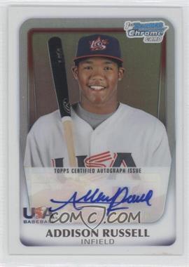 2011 Bowman Chrome - USA 18U National Team Refractors - Autographs #18U-21 - Addison Russell /417