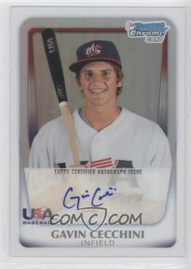 2011 Bowman Chrome - USA 18U National Team Refractors - Autographs #18U-3 - Gavin Cecchini /417