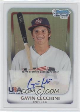 2011 Bowman Chrome - USA 18U National Team Refractors - Autographs #18U-3 - Gavin Cecchini /417