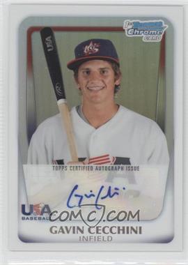 2011 Bowman Chrome - USA 18U National Team Refractors - Autographs #18U-3 - Gavin Cecchini /417