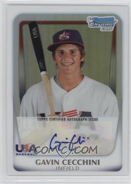 2011 Bowman Chrome - USA 18U National Team Refractors - Autographs #18U-3 - Gavin Cecchini /417