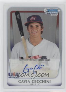 2011 Bowman Chrome - USA 18U National Team Refractors - Autographs #18U-3 - Gavin Cecchini /417