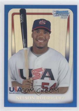 2011 Bowman Chrome - USA 18U National Team Refractors - Blue #18U-19 - Nelson Rodriguez /99