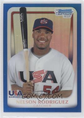 2011 Bowman Chrome - USA 18U National Team Refractors - Blue #18U-19 - Nelson Rodriguez /99