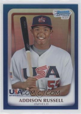 2011 Bowman Chrome - USA 18U National Team Refractors - Blue #18U-21 - Addison Russell /99