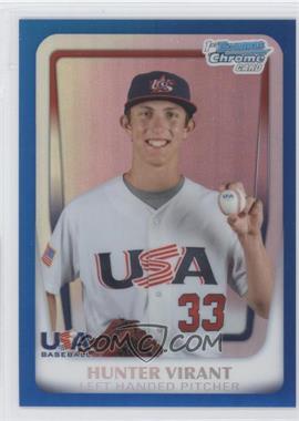 2011 Bowman Chrome - USA 18U National Team Refractors - Blue #18U-24 - Hunter Virant /99