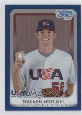 2011 Bowman Chrome - USA 18U National Team Refractors - Blue #18U-25 - Walker Weickel /99