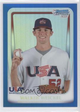 2011 Bowman Chrome - USA 18U National Team Refractors - Blue #18U-25 - Walker Weickel /99