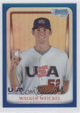 2011 Bowman Chrome - USA 18U National Team Refractors - Blue #18U-25 - Walker Weickel /99