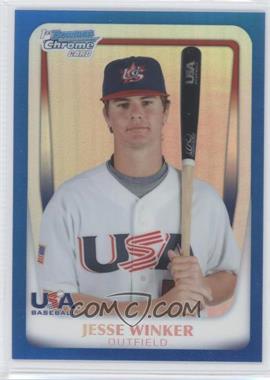 2011 Bowman Chrome - USA 18U National Team Refractors - Blue #18U-28 - Jesse Winker /99