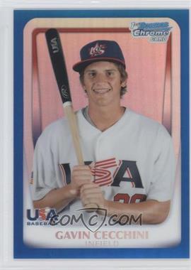 2011 Bowman Chrome - USA 18U National Team Refractors - Blue #18U-3 - Gavin Cecchini /99