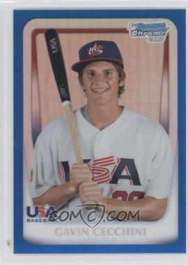 2011 Bowman Chrome - USA 18U National Team Refractors - Blue #18U-3 - Gavin Cecchini /99