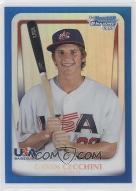 2011 Bowman Chrome - USA 18U National Team Refractors - Blue #18U-3 - Gavin Cecchini /99