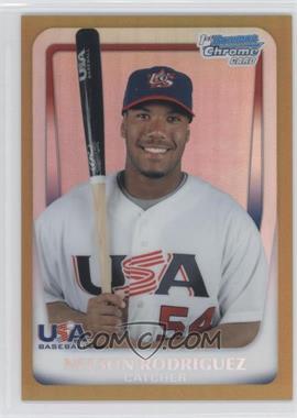 2011 Bowman Chrome - USA 18U National Team Refractors - Gold #18U-19 - Nelson Rodriguez /50