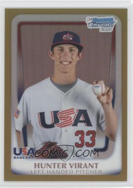 2011 Bowman Chrome - USA 18U National Team Refractors - Gold #18U-24 - Hunter Virant /50