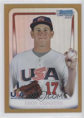 2011 Bowman Chrome - USA 18U National Team Refractors - Gold #18U-4 - Troy Conyers /50