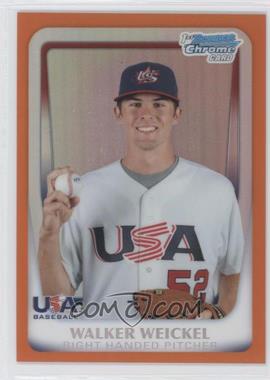 2011 Bowman Chrome - USA 18U National Team Refractors - Orange #18U-25 - Walker Weickel /25