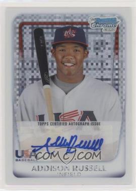 2011 Bowman Chrome - USA 18U National Team Refractors - X-Fractor Autographs #18U-21 - Addison Russell /299