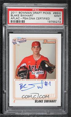 2011 Bowman Draft Picks & Prospects - Aflac All-American Autographs #AFLAC-BSW - Blake Swihart [PSA 9 MINT]