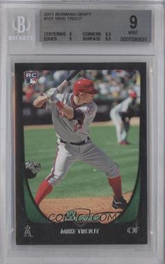 2011 Bowman Draft Picks & Prospects - [Base] #101 - Mike Trout [BGS 9 MINT]