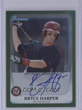 2011 Bowman Draft Picks & Prospects - Bryce Harper Autographs - Green #BPA-BH - Bryce Harper /350