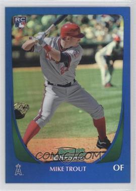 2011 Bowman Draft Picks & Prospects - Chrome - Blue Refractor #101 - Mike Trout /199