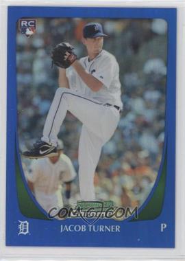 2011 Bowman Draft Picks & Prospects - Chrome - Blue Refractor #107 - Jacob Turner /199